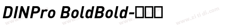DINPro BoldBold字体转换